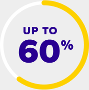 Up to 60%